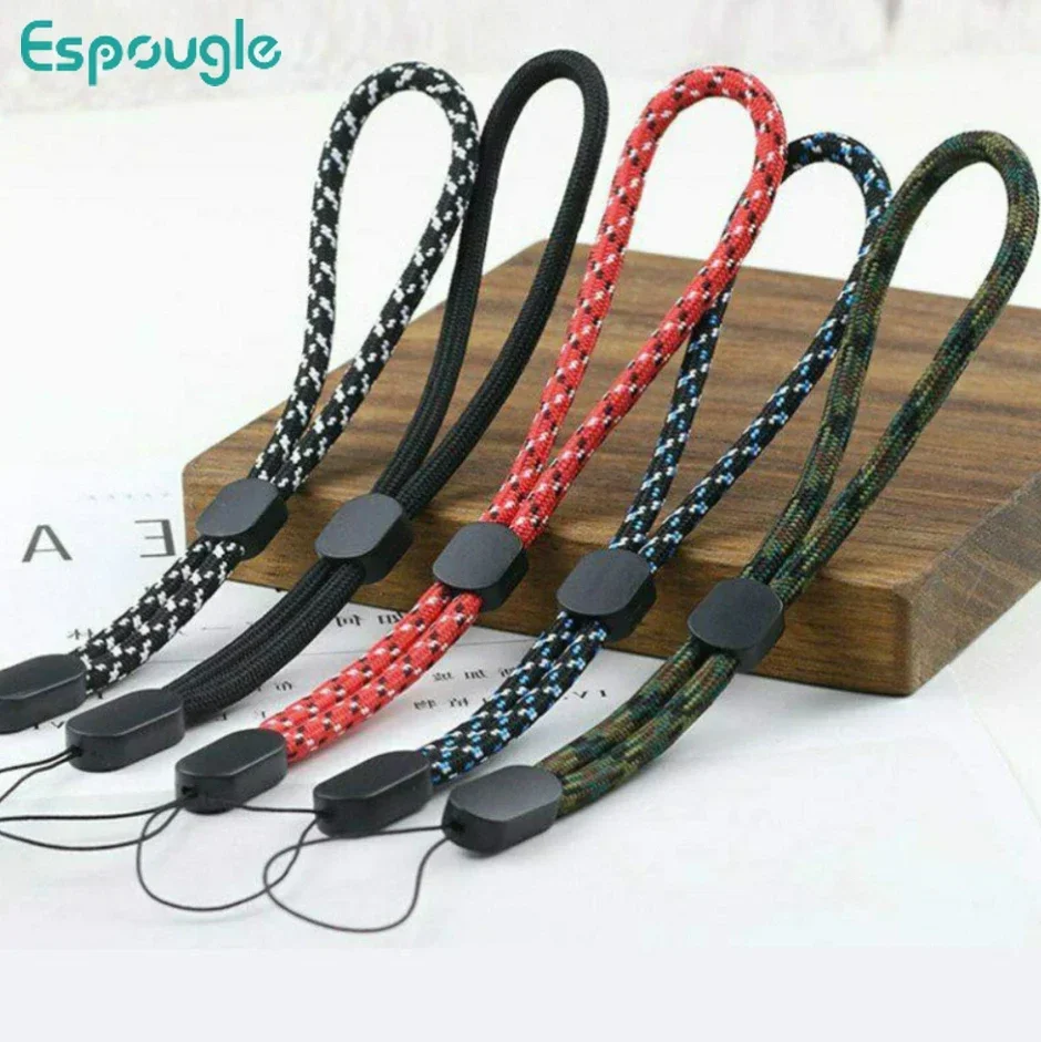 Adjustable Hand Wrist Strap Nylon Phone Lanyard String for Cell Phone Case Keychains Camera USB Flash Drive U Disk