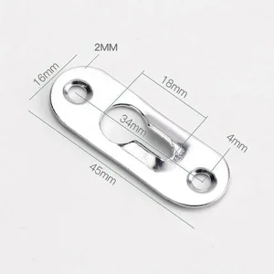 10/30/50pcs colgador de imagen espejo de metal gancho snap metal clavillo de colgilla de colgilla para la imagen marco de fotos gabinete de muebles 6 Mejor percha de espejo de ventas - №5