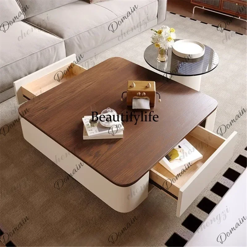 UHV Slate tempered glass coffee table small apartment living room home modern simple new tea table