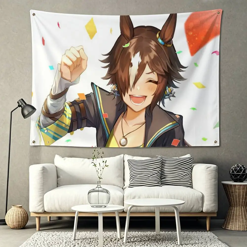 Vodka UmaMusume UMA Flags for Bedrooms Home Decor Items Outdoor Decors Garage Decoration Flaga 5