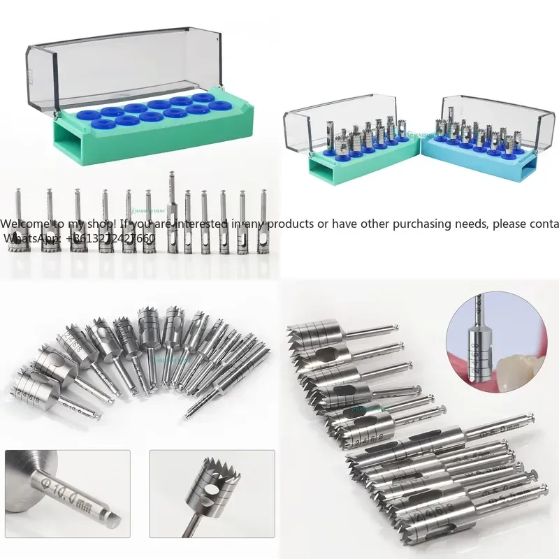 High Quality Harbor Dent Drill Kit 12-Piece Set, Tools, Instruments, Stainless Steel