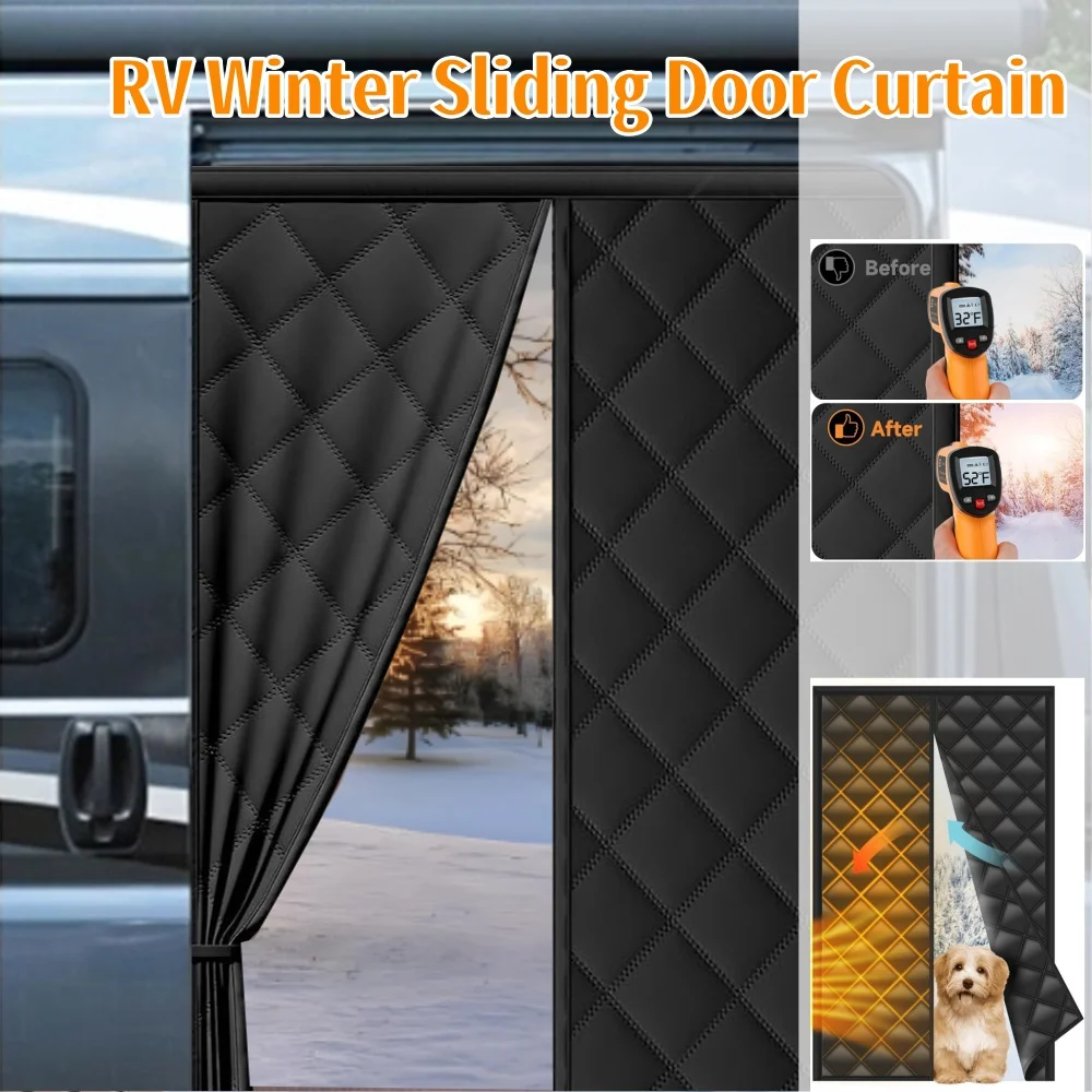 

Winter RV Sliding Door Curtain Magnetic Thermal Insulated Door Blanket For Fiat Ducato Peugeot Boxer Citroen Relay 2006