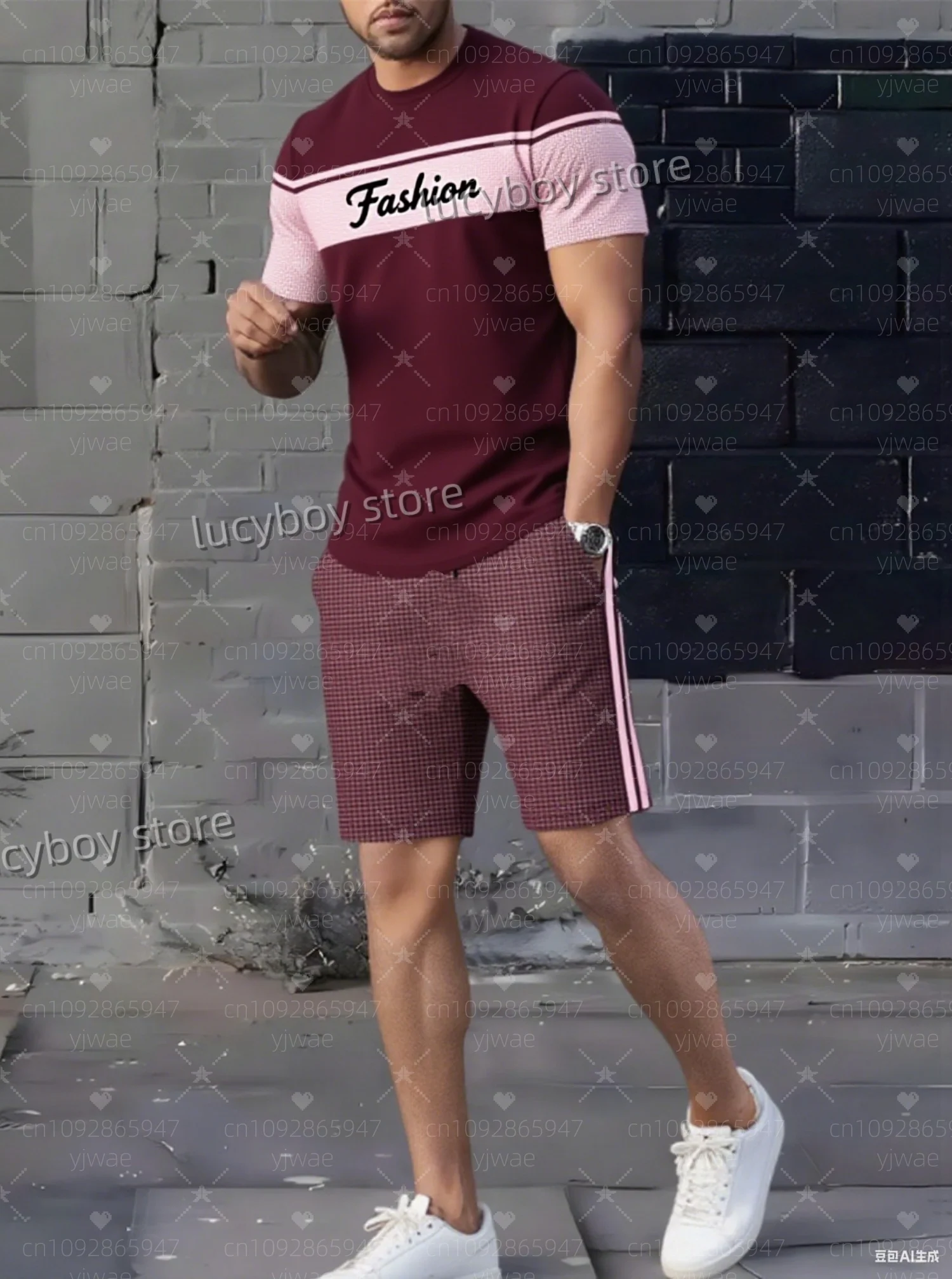 

Летний мужской комплект с 3D клетчатым принтом, футболка с короткими рукавами и шортами, спортивный костюм для бега для взрослых, спортивный костюм больших размеров, комплект из 2 предметов