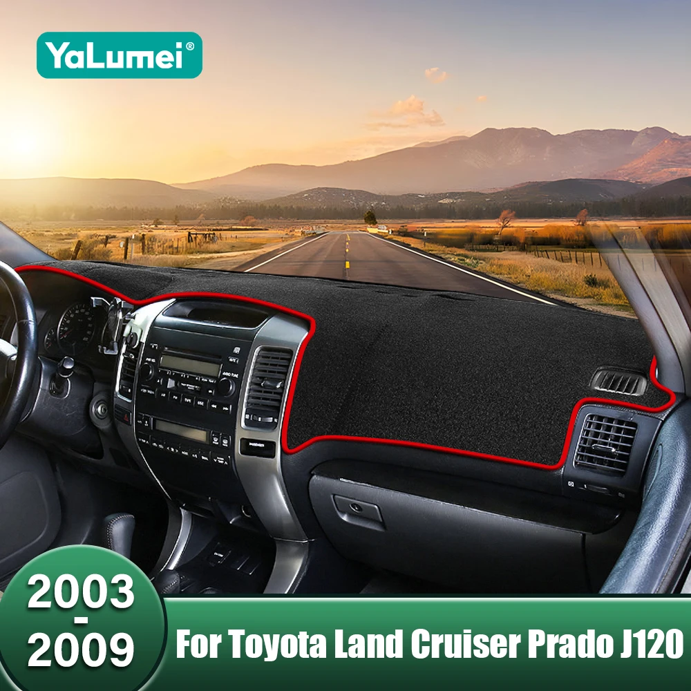 

Car Dashboard Cover Sun Shade Mats Avoid Light Carpets For Toyota Land Cruiser Prado 120 J120 2003 2004 2005 2006 2007 2008 2009