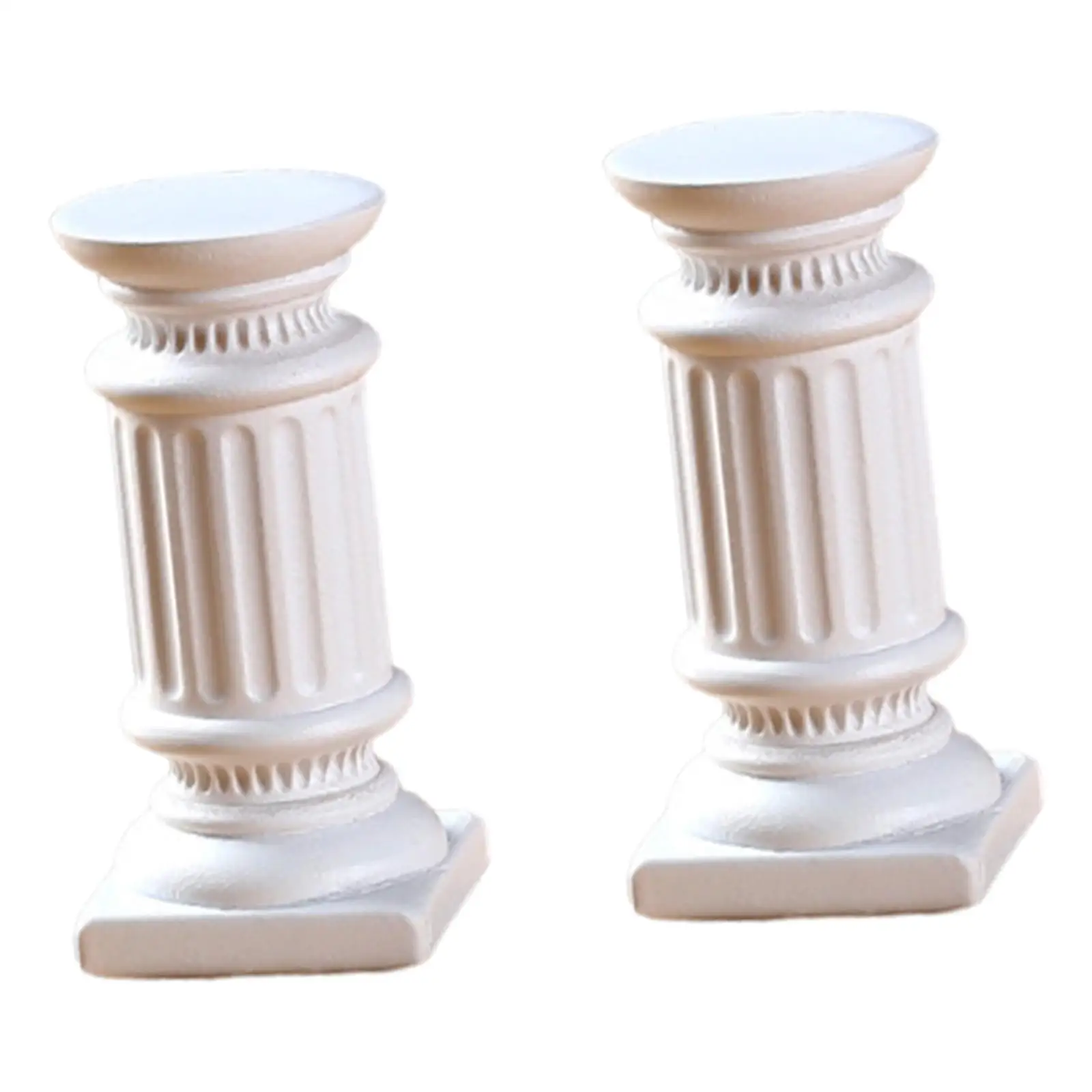Roman Pillar Statues Resin Mini Greek Columns Classic Decorative Figures Centerpiece Ornament for Home Decoration