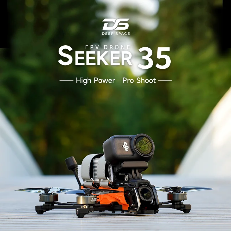 DeepSpace SEEKER35 3.5inch DC/XL freestyle FPV DJI O4 PRO / Analog PNP with GPS 6S Support / OEM project