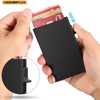 HOMEFISH Portable Metal Card Holder, Slim Mini Wallet, Simple Coin Purse for Men and Women 4