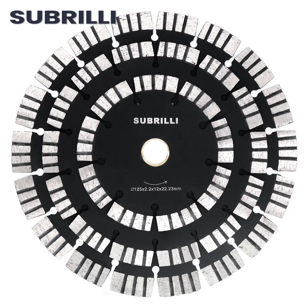 SURBILLI 5 "/7"/9 "أسطوانة تقطيع الماس شفرة المنشار الجاف للجرانيت الرخام بلاط الخرسانة الخزف قاطع حاد لطاحونة الزاوية