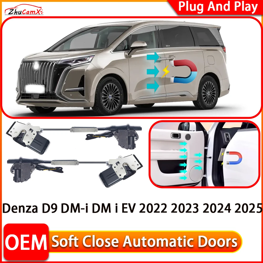 

ZhuCamX for Denza D9 DM-i DM i EV 2022-2025 Automatic Electric Soft Close Door Closer Power Closing Door Comfort Closing System