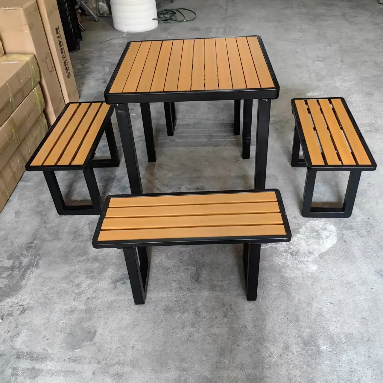 Outdoor courtyard leisure,waterproof and sun-proof outdoor villa balcony combination furniture,outdoor plastic tables and chairs