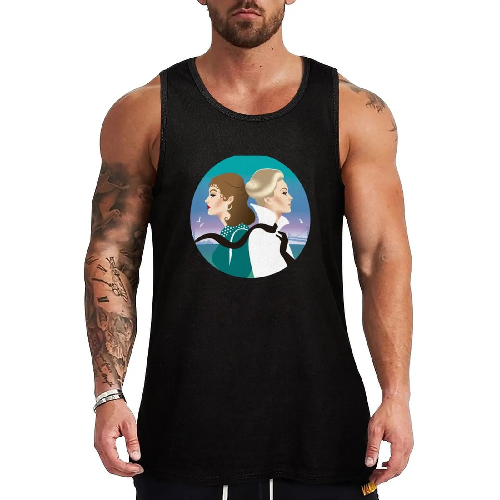 

Vertigo Tank Top Sleeveless top gym shirt man cotton t-shirts man