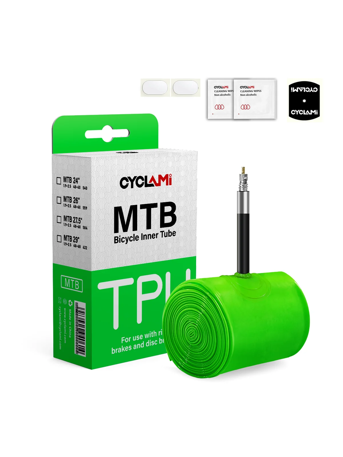 AliExpress CYCLAMI Ultralight Bike Inner Tube 26 27.5 29 Inches MTB Bicycle TPU Material Tire 45mm French Valve Super Light Anti-Oxidation