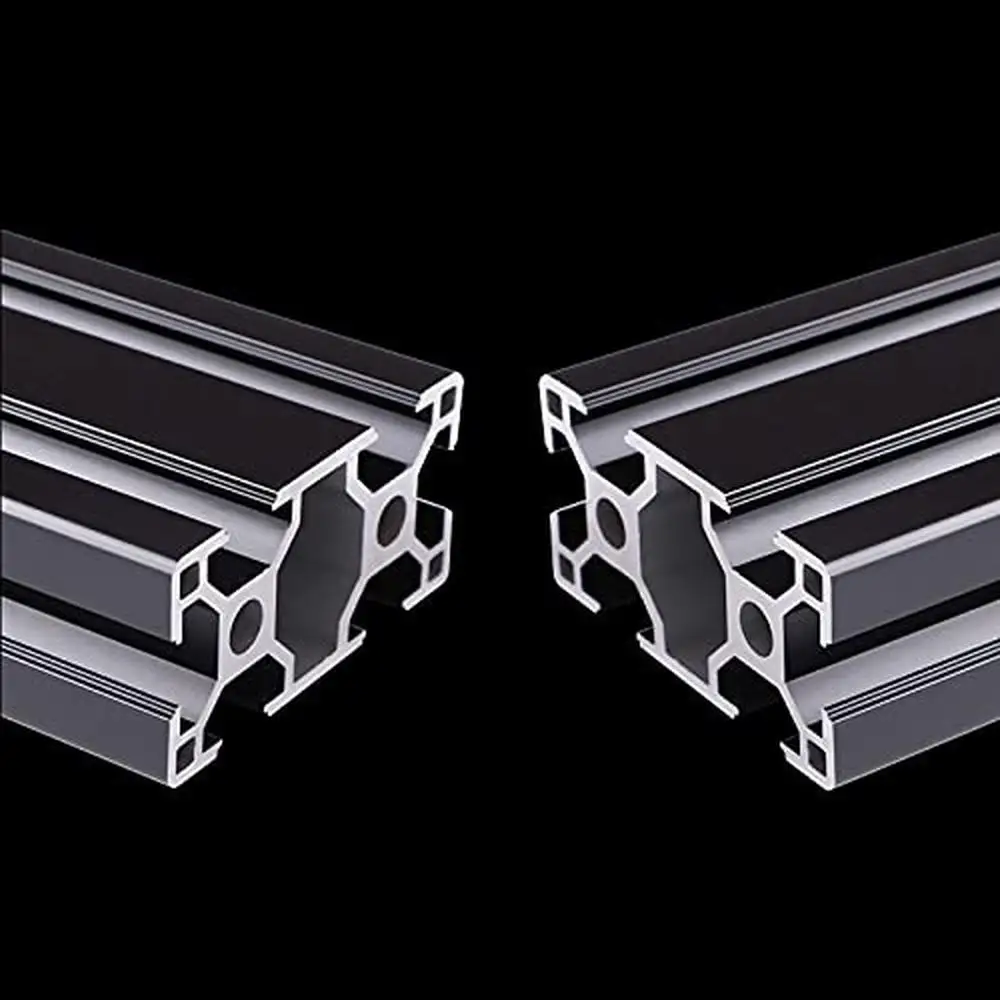 6063 Aluminum Alloy 3060 Extrusion Profile Black Anodized Linear Rail Guide 78.74