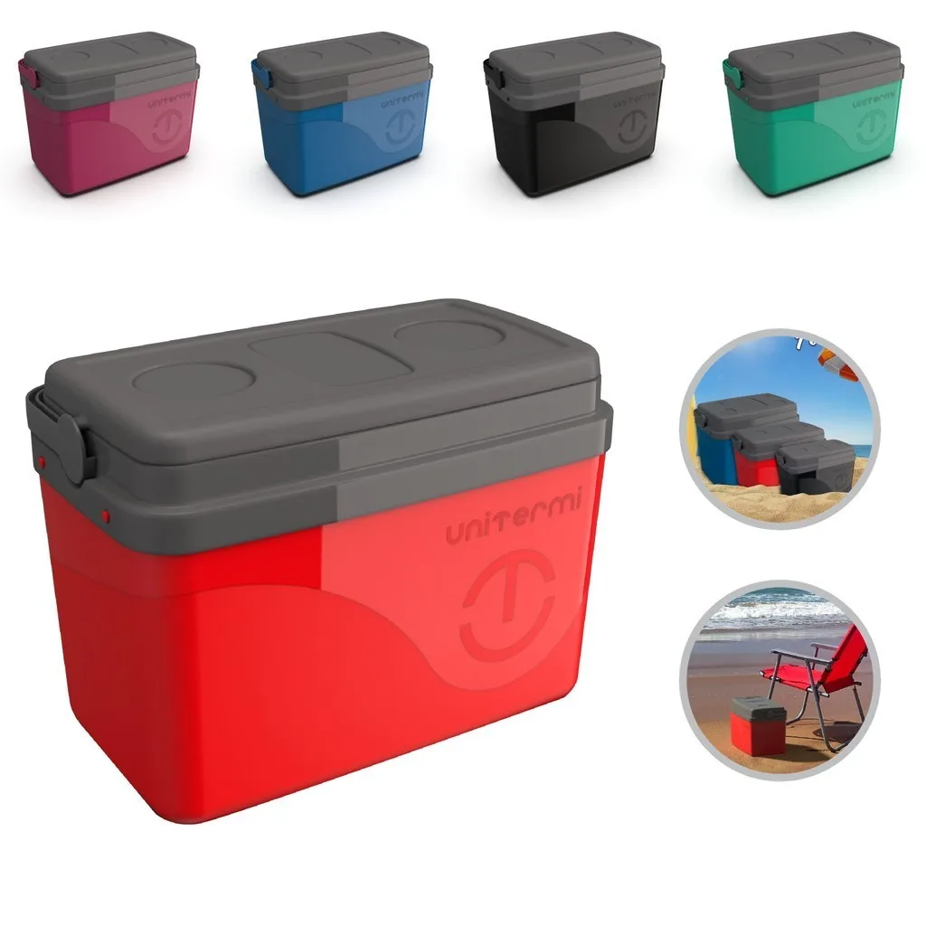 Thermal Box Cooler C/Handle 7,5 Liters Beach Compact Fishing Unitermi