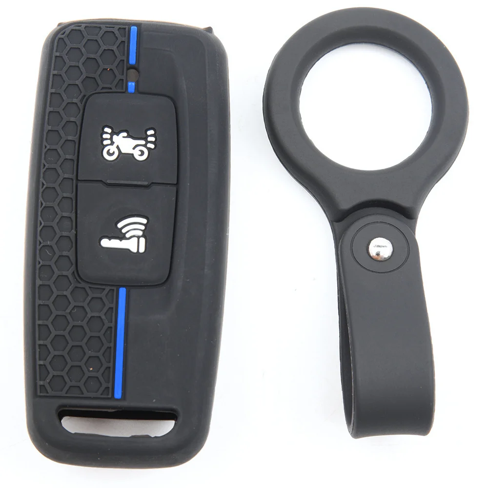 For Honda ADV 150 PCX 125 PCX 160 Forza 350 Vision SH350 Silicone Car Key Fob Cover Swivel Clip Strap Precise Fit