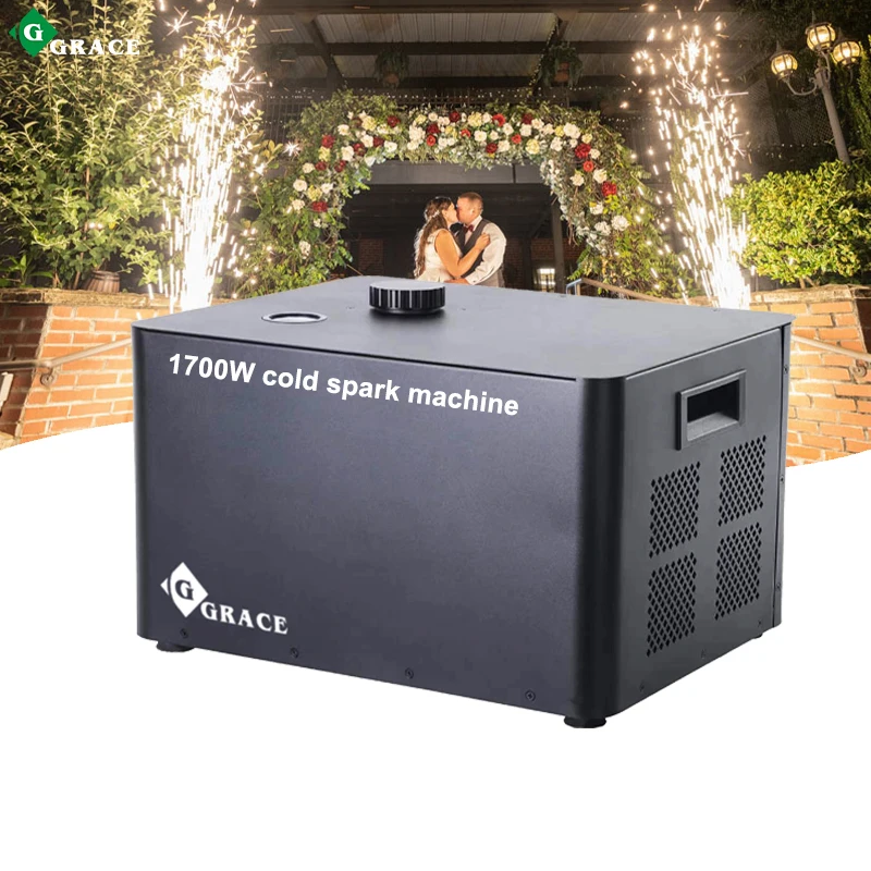 

Igracelite 1700w DMX Control Wireless Cold Spark Fountain Machine For Wedding Party