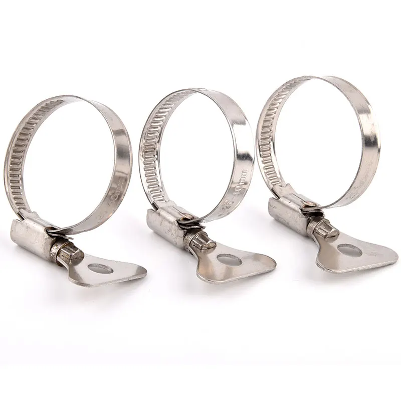 Einstellbare Edelstahl Starke Schlauch Klemme T Bolzen Luft Wasser Rohr Kraftstoff Schlauch Clip Schweißen Hardware Reparatur Werkzeug Befestigungen Klemme