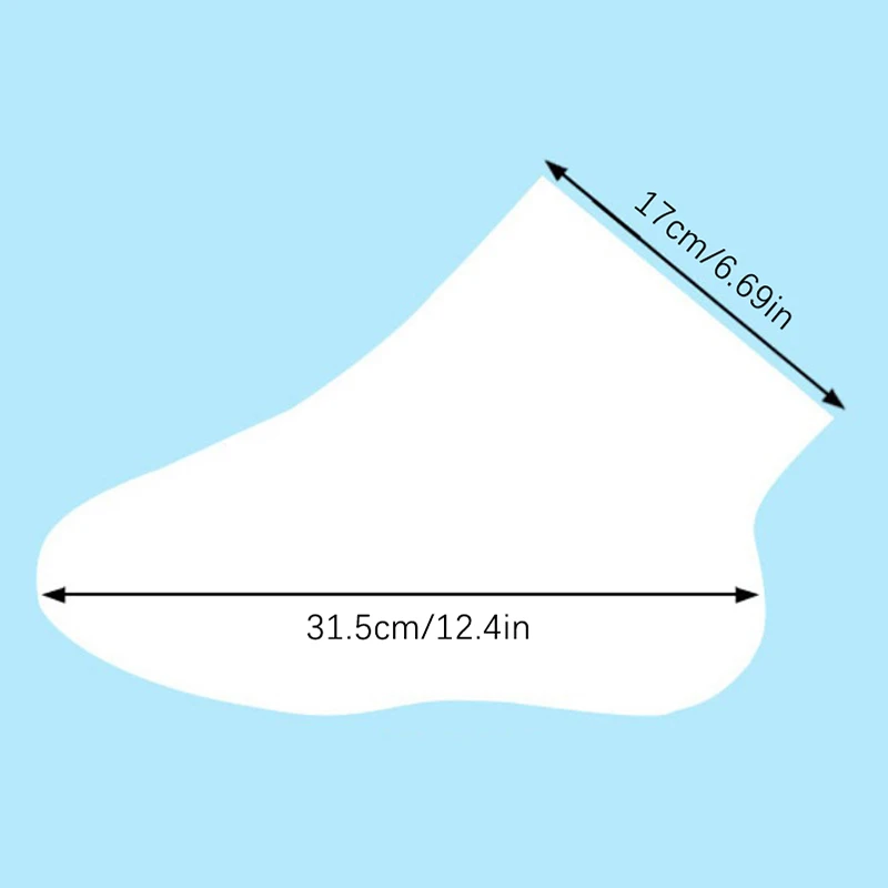 100 шт./упаковка, одноразовые прозрачные пакеты для ног