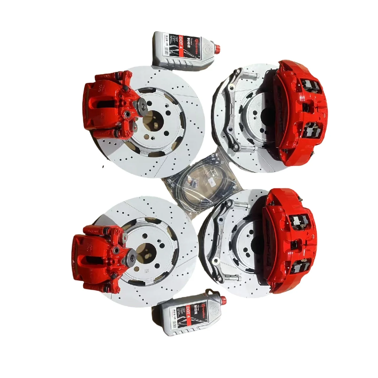 

G63 Front Brake Calipers 6-Pot Straight for Mercedes-Benz W167 G63 GLE43 New Compatible Big G W463 G55 G65 G320 G400 G500 AMG