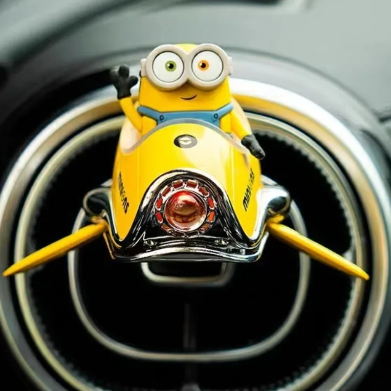 Minionsed Car Air Freshener, Cute Cartoon Car Vent Perfume Clip Creative Aromatherapy Balm Ornament Lovely Auto Interior Gift - view 4