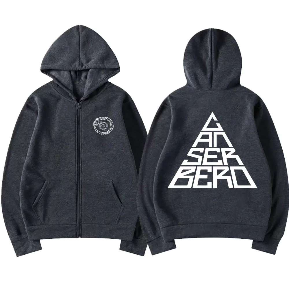 Singer Canserbero All We Need Is Love Print Zipper Hoodie Men Women Hip Hop Oversized Sweatshirt Male Gothic Rock Zip Up Jacket