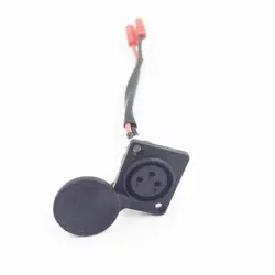 Original XLR canhão carregamento soquete para scooter elétrico, 3-Pin Charge Plug, Power Input Port, peças de reposição para INOKIM OXO OX