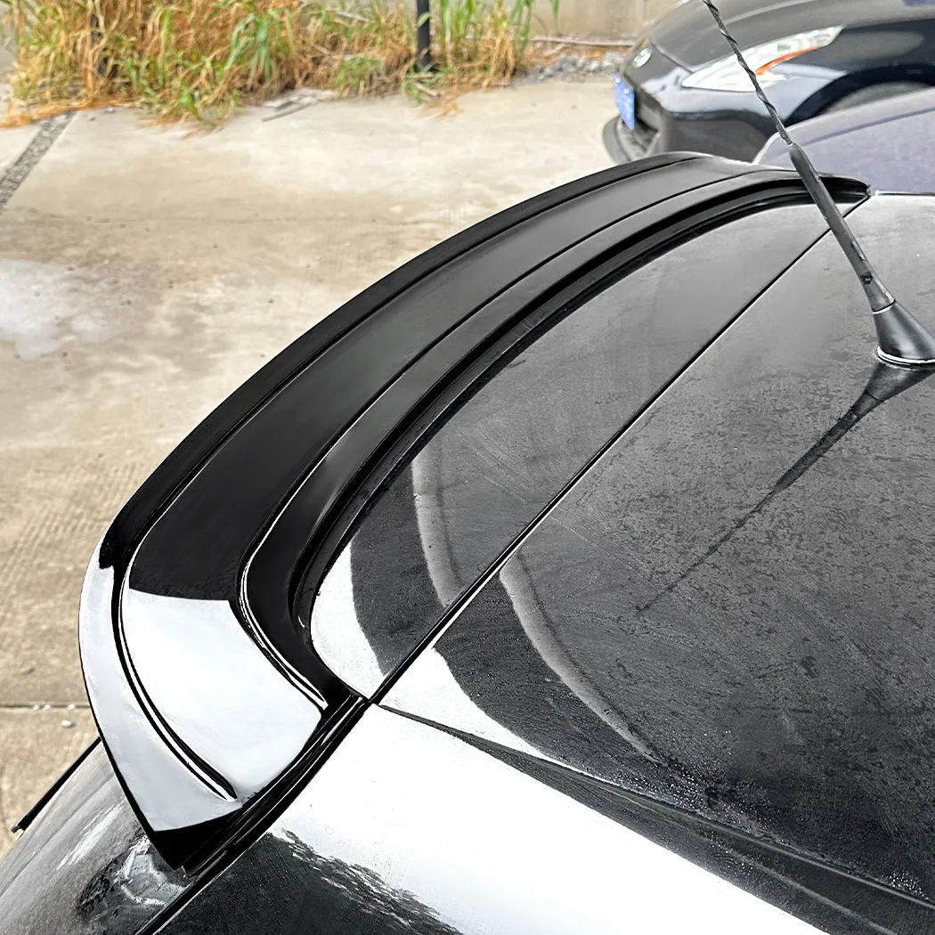 

For MK5 R32 VW Golf 5 GTI Roof Spoiler Wings Car Trunk ABS Plastic Rear Tail Lip Accessories Body Kit,Glossy Black