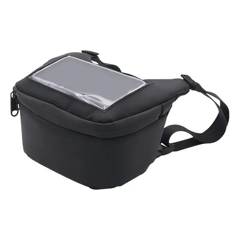 

Motorcycle Front Storage Bag Waterproof Wrist Bag Phone Case Navigation Pocket Adjustable Motorcycle Front Bag Multifunctional