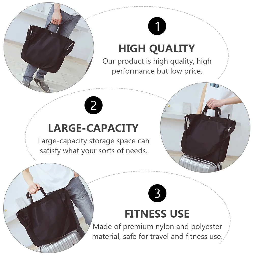 1Pcs Travel Bag Large Capacity Durable Portable Outdoor Fitness Yoga Multipurpose Handbag Durable Travel Bag Yoga Fitness Pouch