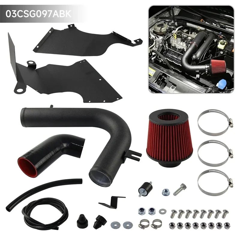 

High Flow Cold Air Intake Kit For Audi A1 A3 Q2 Q3 VW Golf GTI MK7 EA211 Skoda 1.2TSI 1.4TSI Aluminum