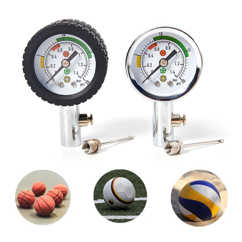 1pc Soccer Ball Pressure Gauge Air Watch Football Volleyball Basketball Barometers