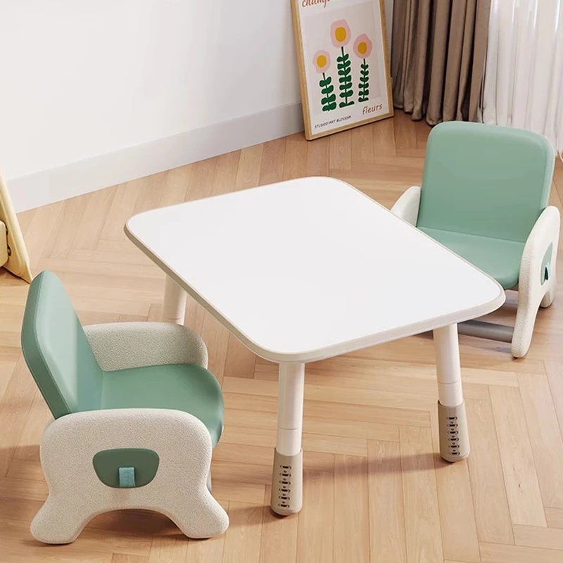 Kids Desk Children\'s Baby Highchair Study Table Chair Set Student Elementary Furniture Desks Mesitas De Noche Toddler Child