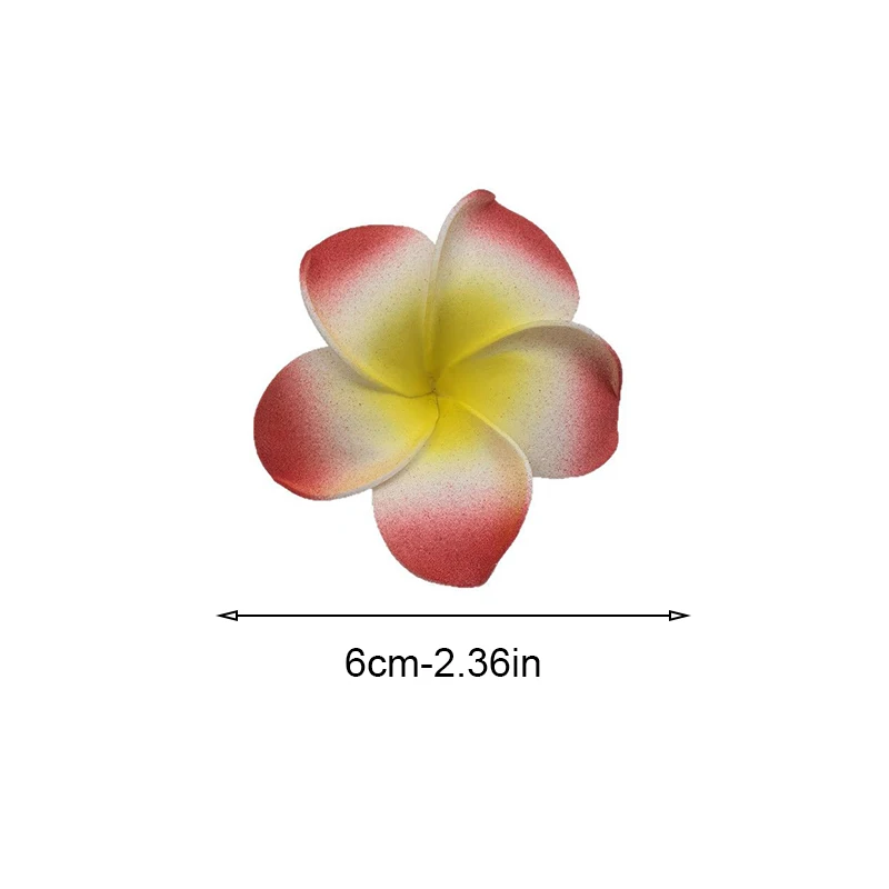 2 قطعة مشبك شعر الكركديه الاصطناعي إيفا رغوة عطلة الشاطئ زهرة ملحق شاطئ البحر اطلاق النار الدعامة