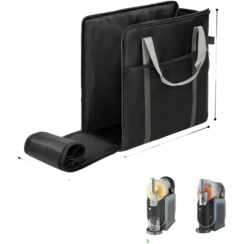 Portable Storage Solution for Ice Cream Machines and Blenders Made from Oxford Fabric with Enhanced Seam Durability