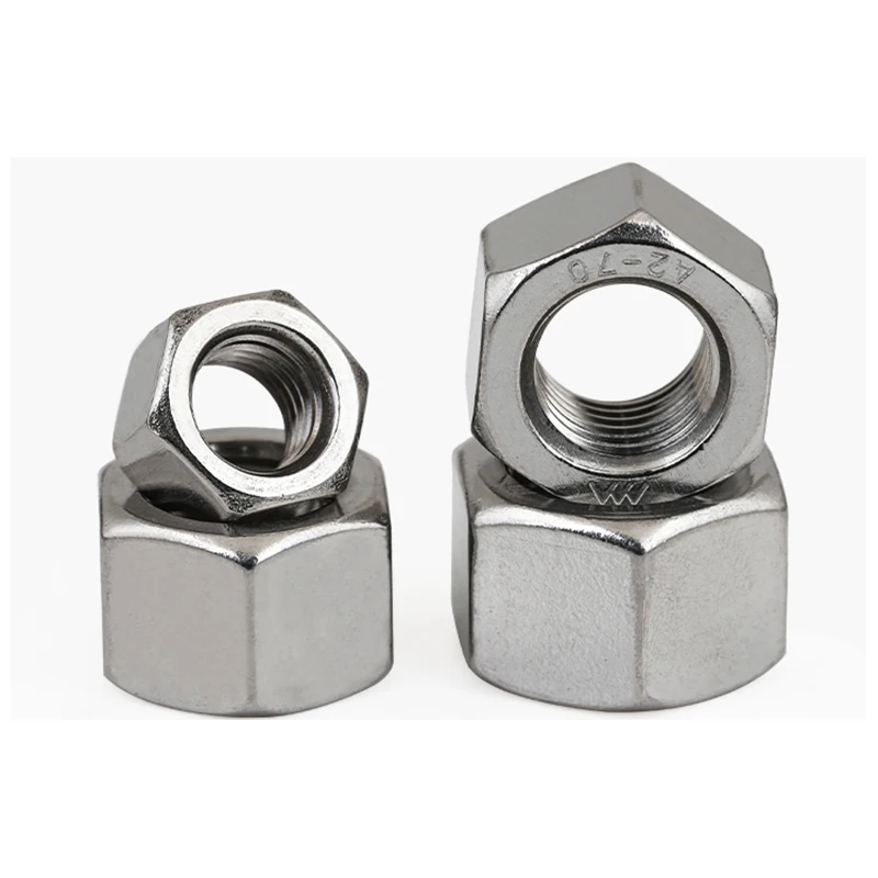 1x SUS304 304 Stainless Steel Hexagon Screw Nut Cap M10x1.5/M12x1 with SUS201 Metal Plain Washer #1