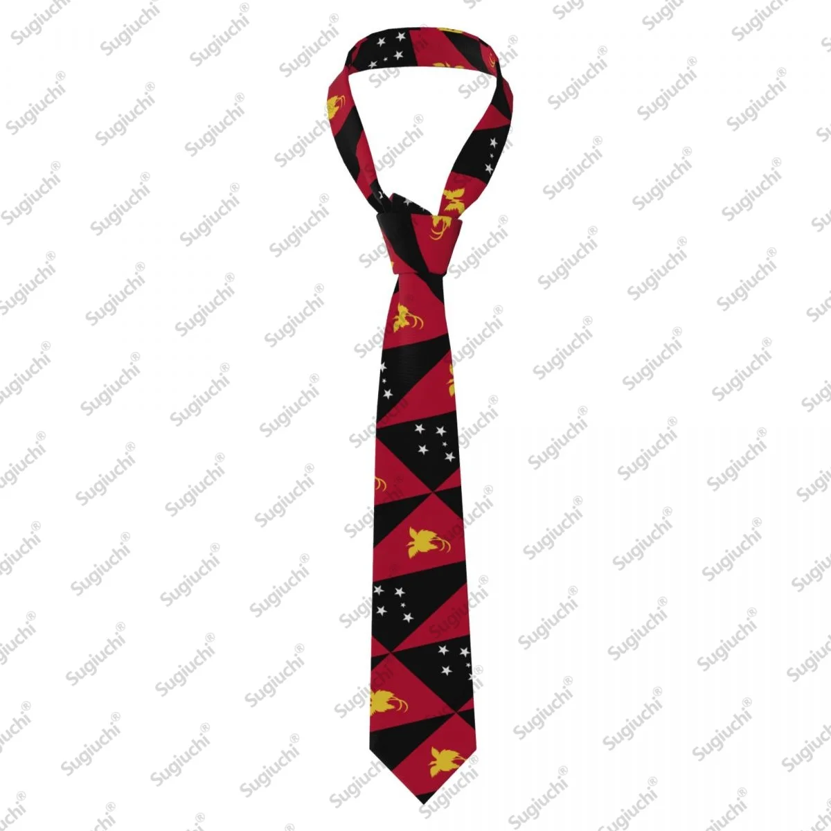 2026 Papua New Guinea Flag Wedding PartyNeck Ties For Men Women Casual Plaid Tie Suits Slim Necktie Gravatas For Gift