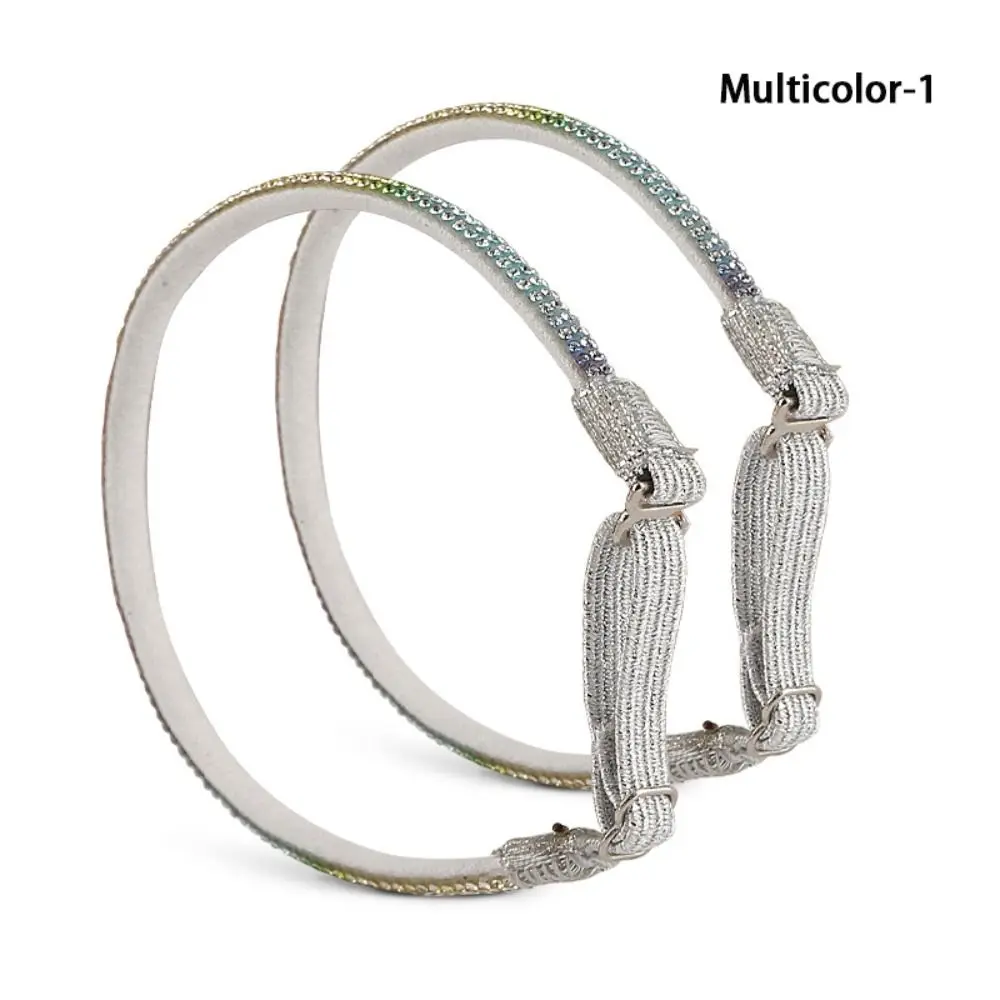 

2Pairs Bundle High Heels Women Shoeslaces Ankle Holding Free Triangle Lazy Shoelaces Shoes Decorations Adjustable Shoe Belt