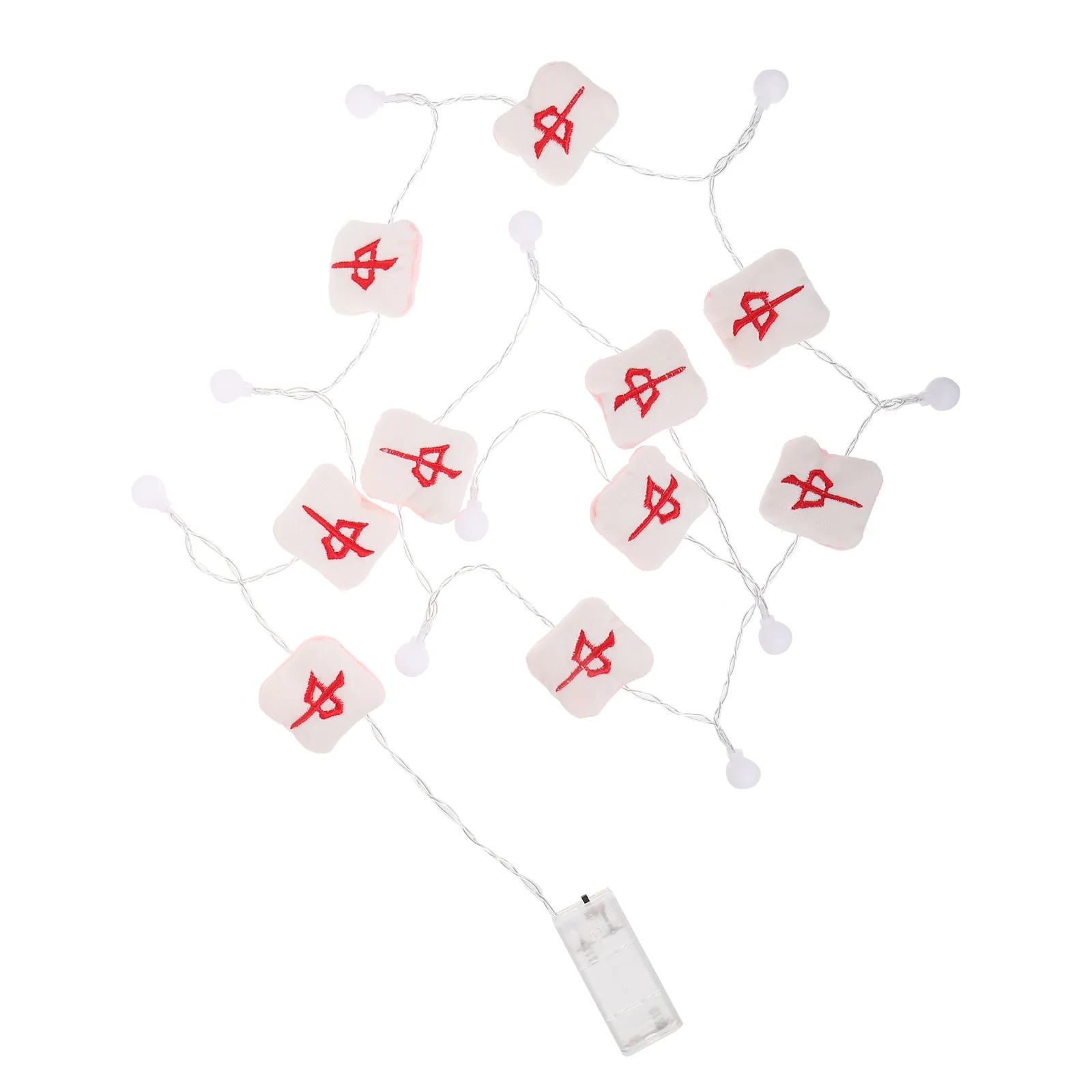 تعمل سلسلة جونغ الضوء الأحمر ديكور الحفلات تأثير الإضاءة الحساسة أضواء سلسلة النحاس أجواء حية #2