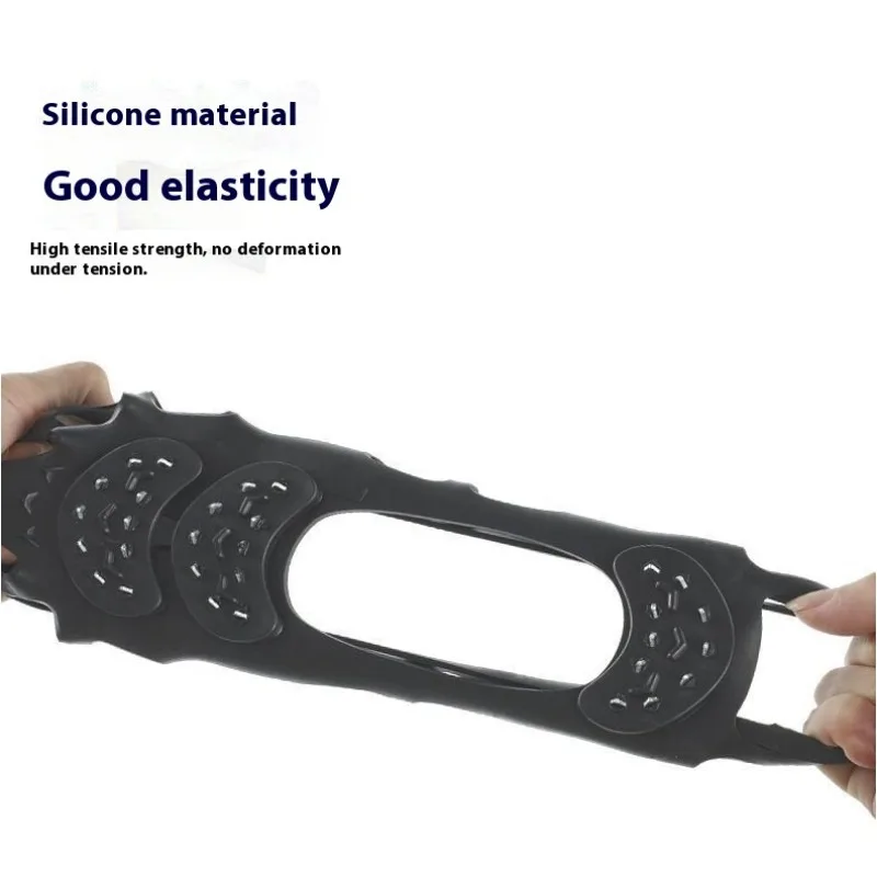 30 الأسنان المضادة للانزلاق الجليد المرابط الأشرطة الشتاء الثلوج في الهواء الطلق المشي لمسافات طويلة الجر المسامير السيطرة غطاء أحذية كبار السن السلامة غير