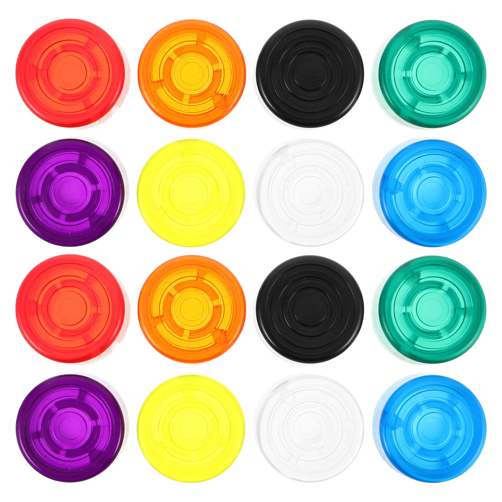 

16Pcs Multicolor Footswitch Caps for Guitar Pedals Robust Construction and High Visibility in Lowlight Environments