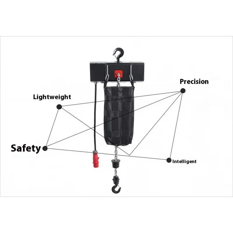 

(Sea Freight) High Quality Hoisting Machinery 0.5 ton 1 ton Electric Chain Stage Puss Truss Hoist