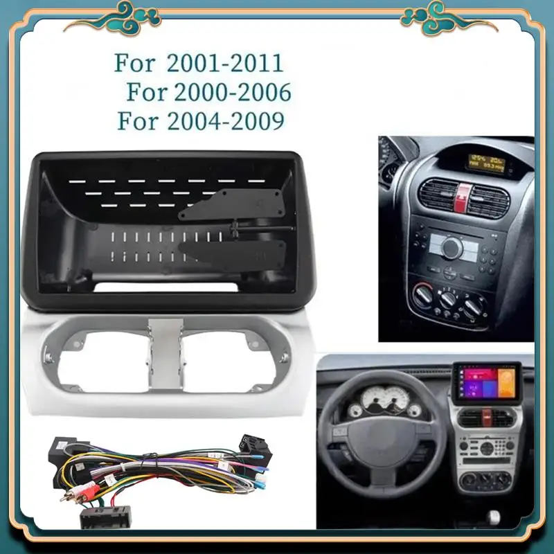 

Latest Car Frame Fascia Adapter Android Radio Dash Fitting Panel Kit 9 INCH For Opel Combo Corsa Tigra 1 Set