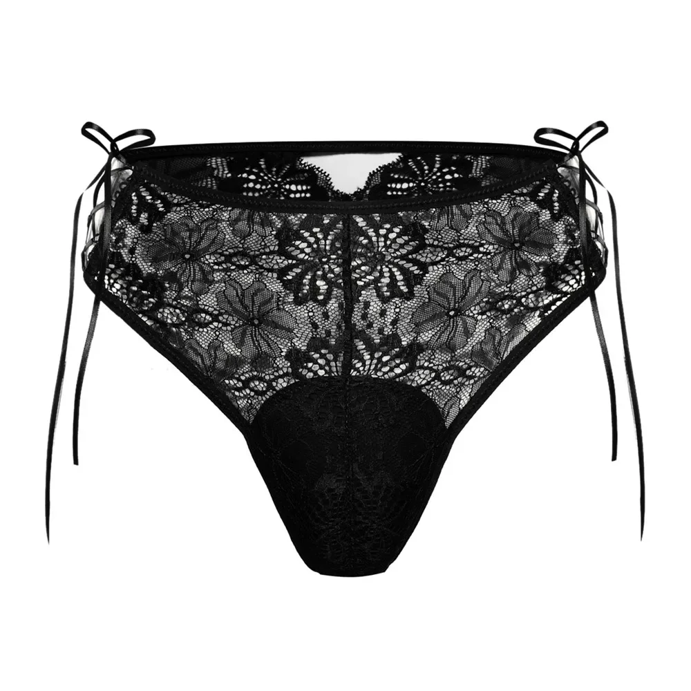 

Sissy Men Lace G-String Briefs Hiding Gaff Underwear Transgender Crossdresser Camel Toe Panties Gay Male Fake Vagina Underpants