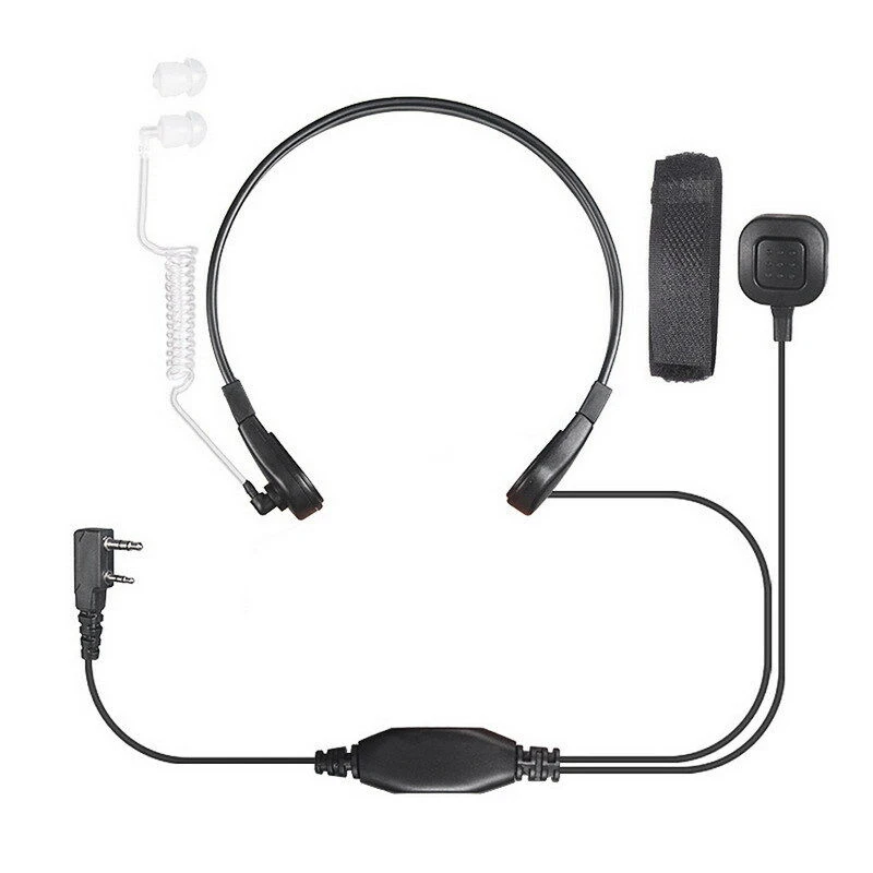 Dilwe Écouteur de talkie-walkie PTT micro écouteur talkie-walkie casque