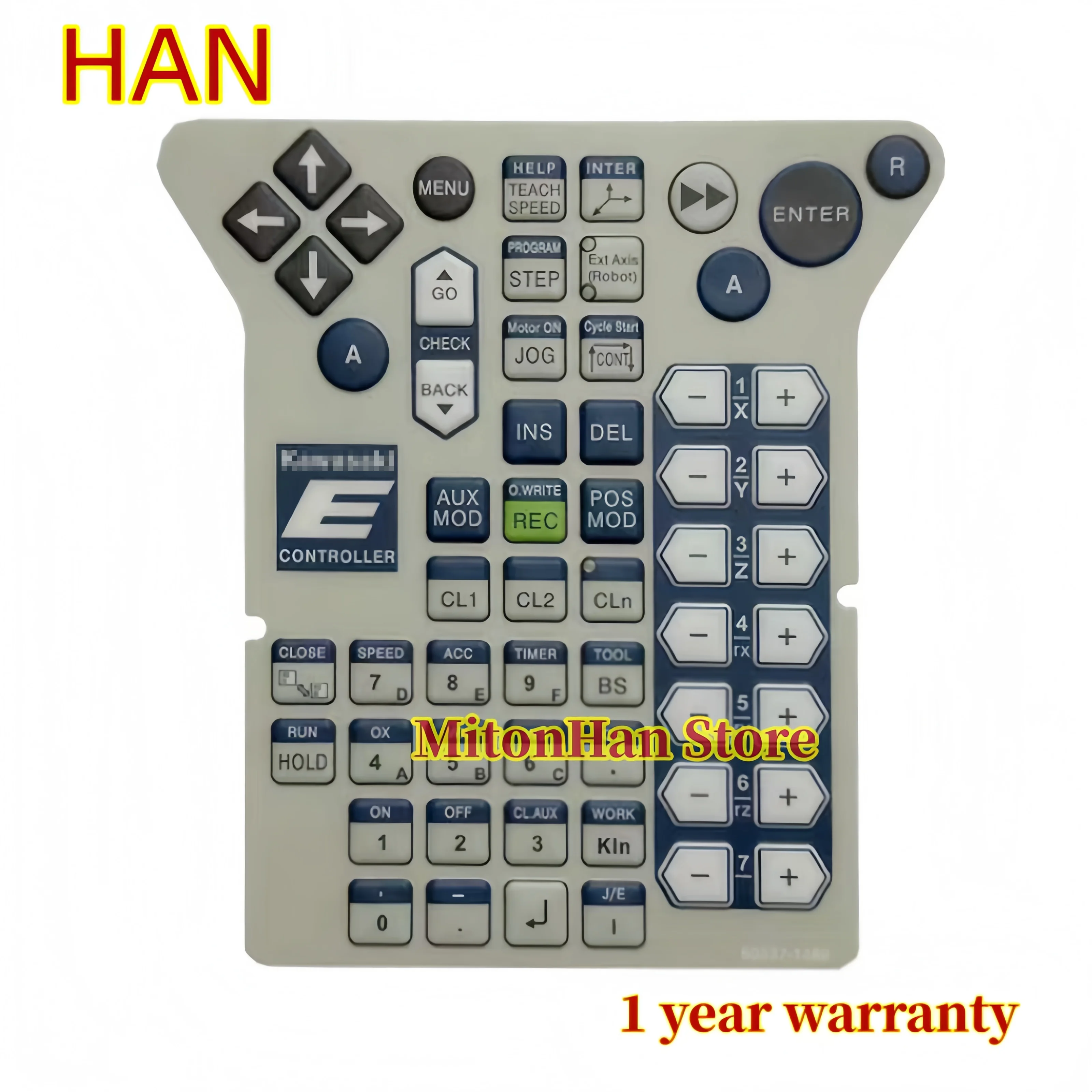 

Brand New For Kawasaki Teach Pendant 60337-1489 60337 1489 Membrane Keyboard Film Button Keypad