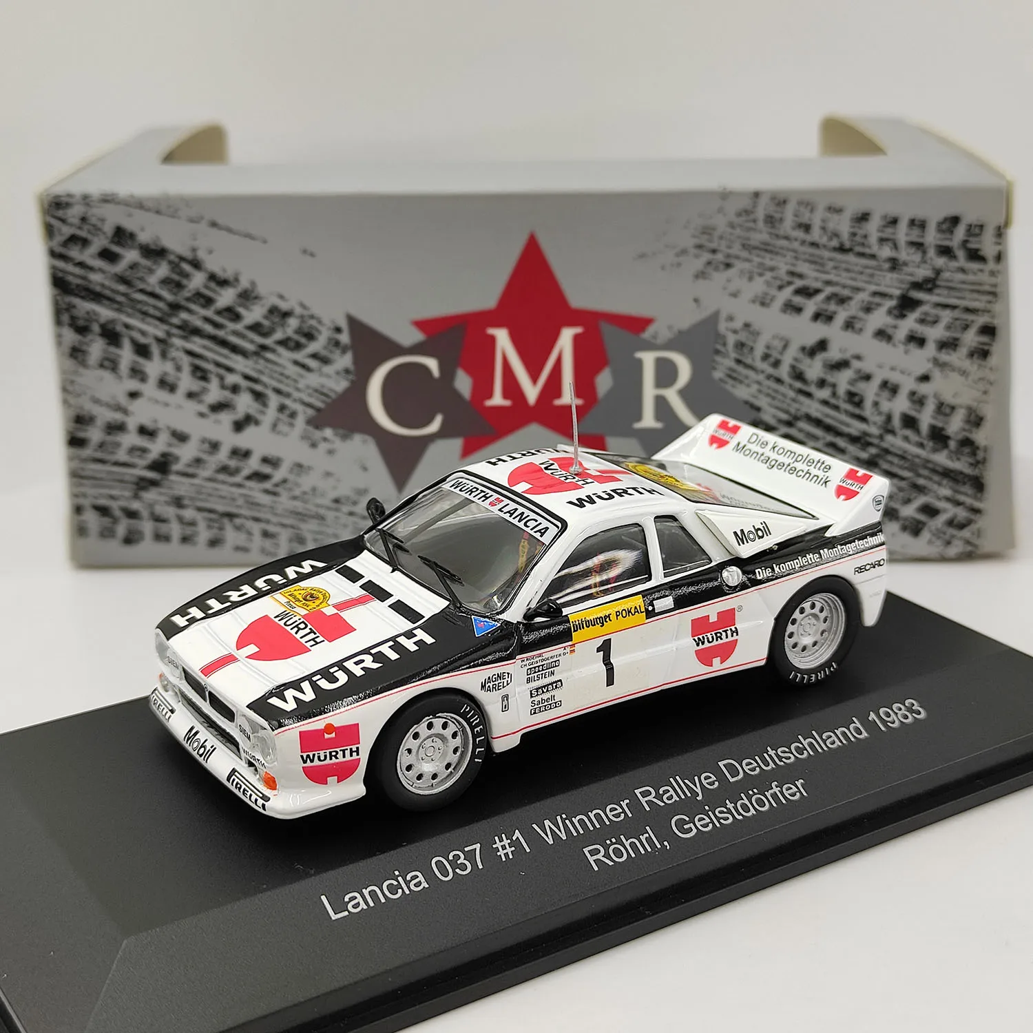 

Diecast CMR 1/43 Scale LANCIA 037 #1 1983 Alloy Car Model Collectible Toy Gift Souvenir Display Ornament