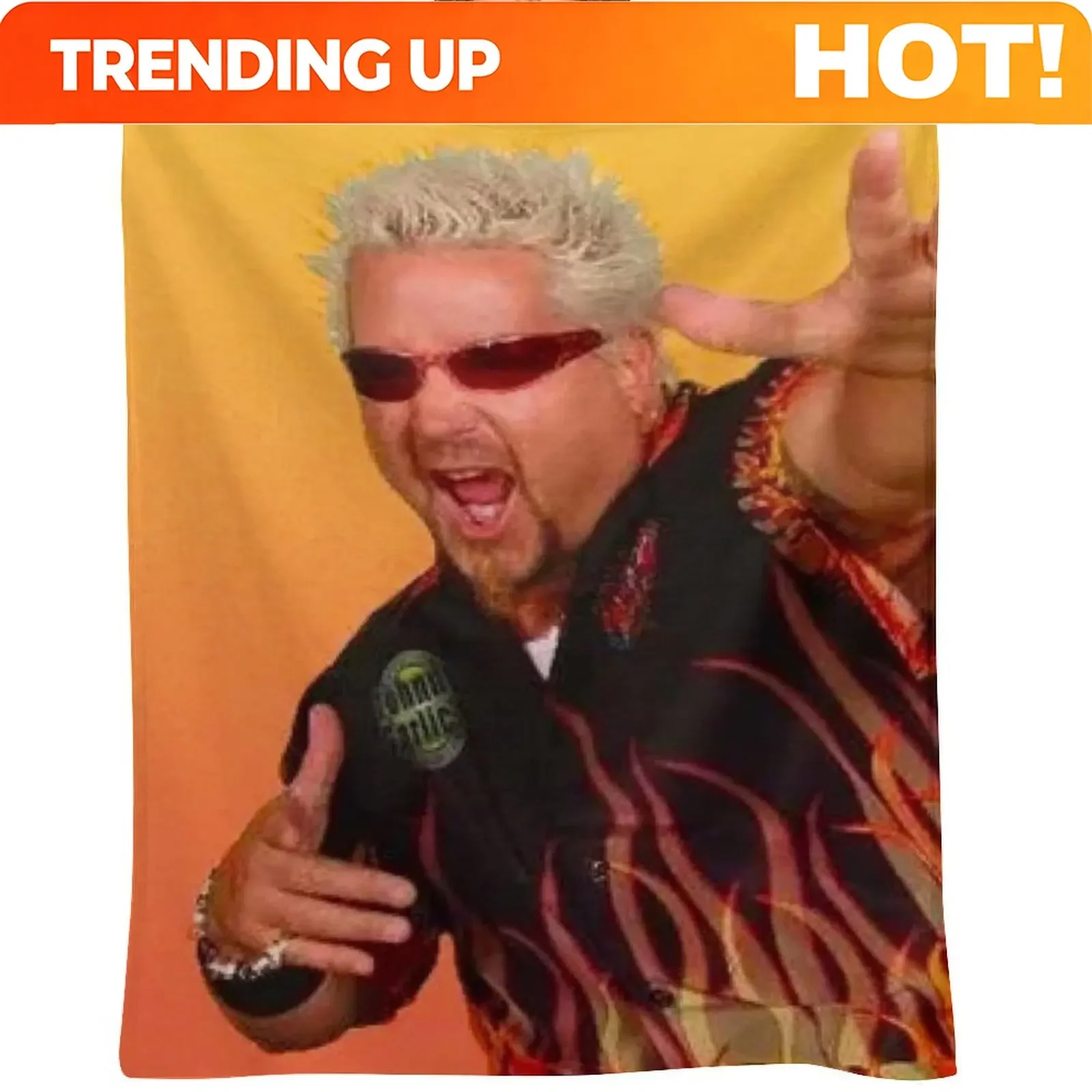 Custom Guy Fieri Throw Blanket Loose Cosplay Anime Hairys Heavy To Sleep Blankets