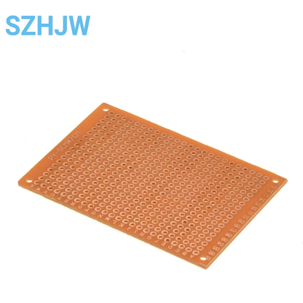 5-50pcs 5cm x 7cm Prototype PCB Board 2.54mm Pitch Single Sided 1.2mm Thickness Perfboard for DIY Electronics Projects