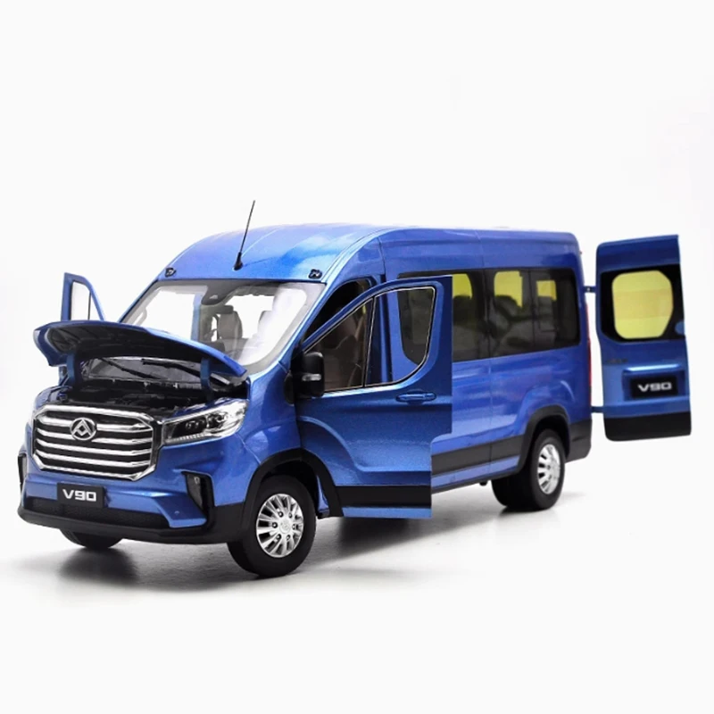 Diecast 1:18 Scale SAIC MAXUS V90 Commercial Vehicle Alloy Model Finished Simulation Collection Decoration Gift Toys Display