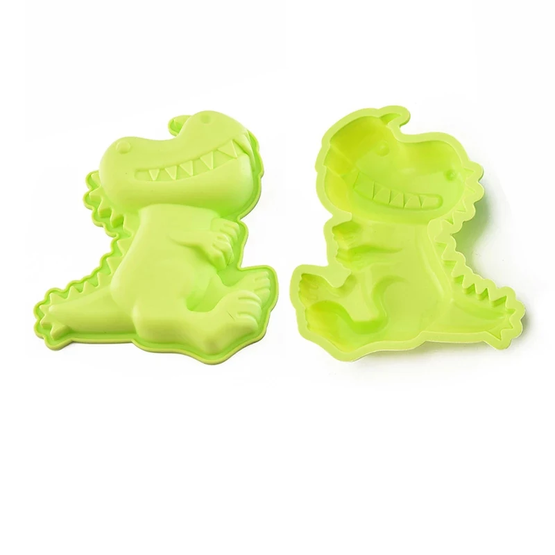 Large Cute 3D Dinosaur Silicone Cake Mold Pans Tray Fondant Mold Decoration DIY Cake Baking Tools Bakeware Mold Maker